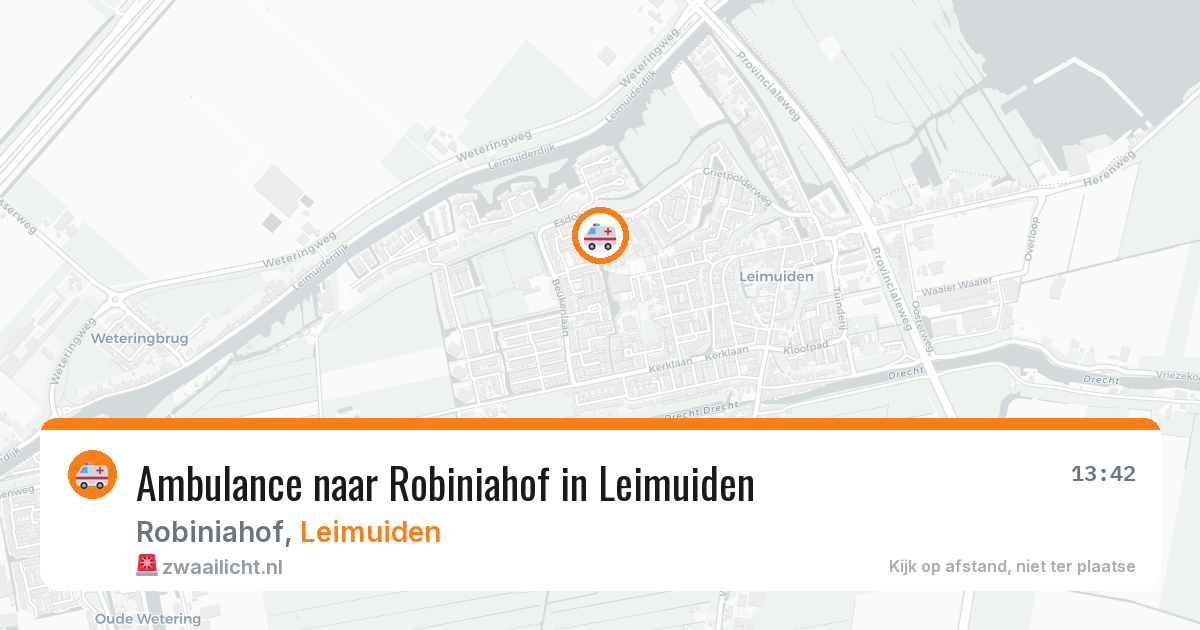 Ambulance naar Robiniahof in Leimuiden — 1 aug 2026