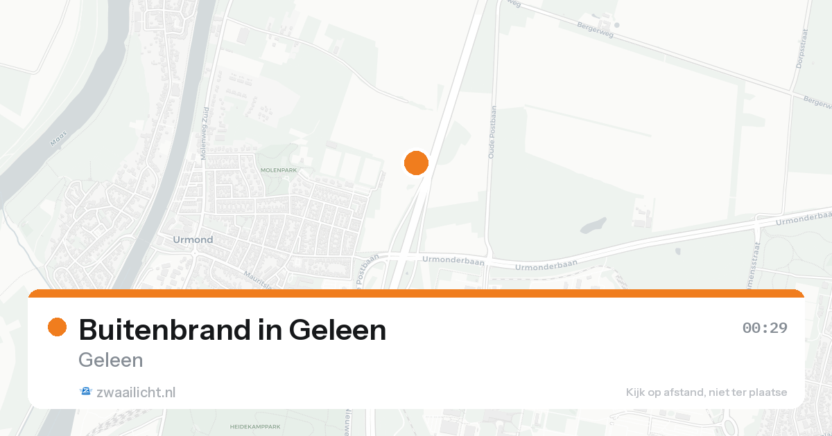 Buitenbrand in Geleen — 13 aug 2026