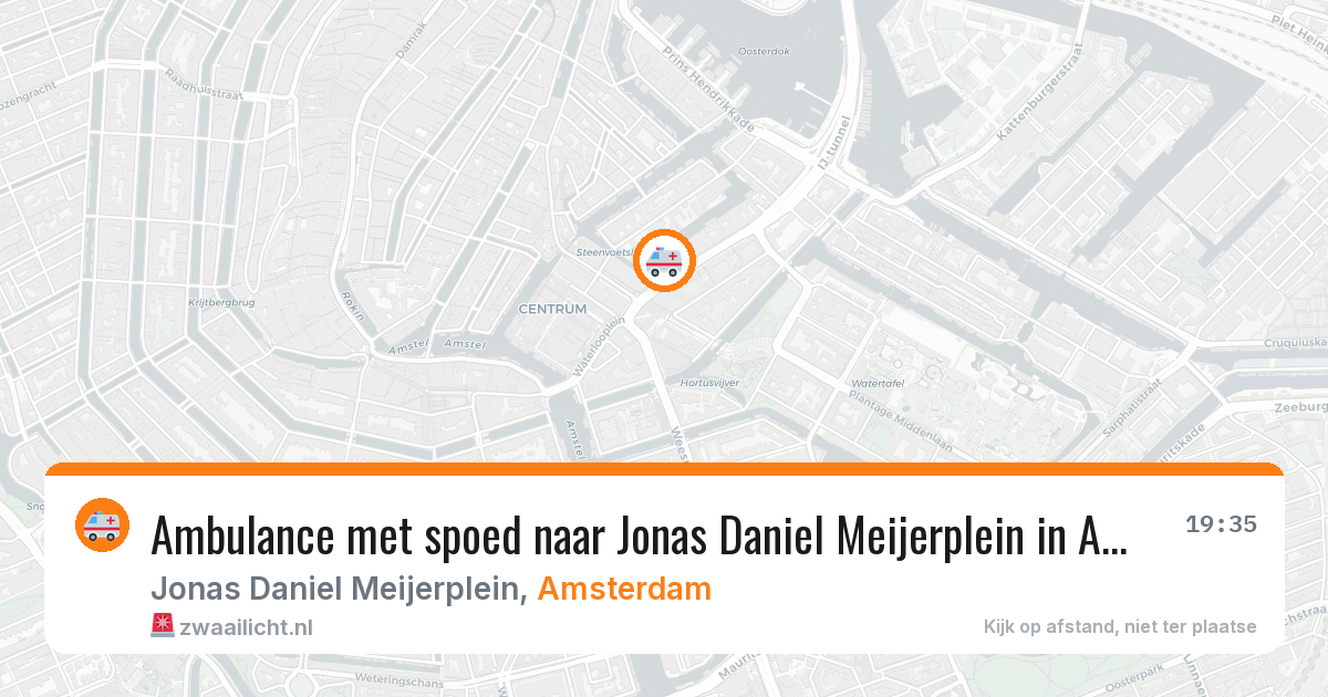 Ambulance met spoed naar Jonas Daniel Meijerplein in Amsterdam — 7 jun 2026