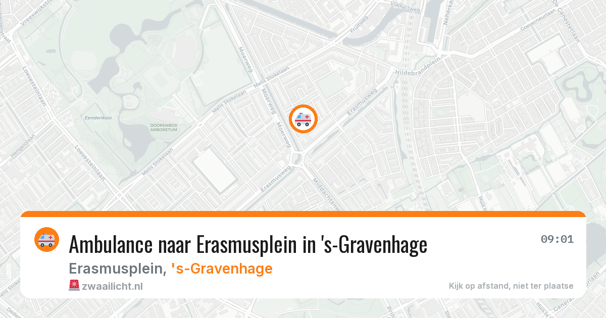 Ambulance naar Erasmusplein in 's-Gravenhage — 1 aug 2026