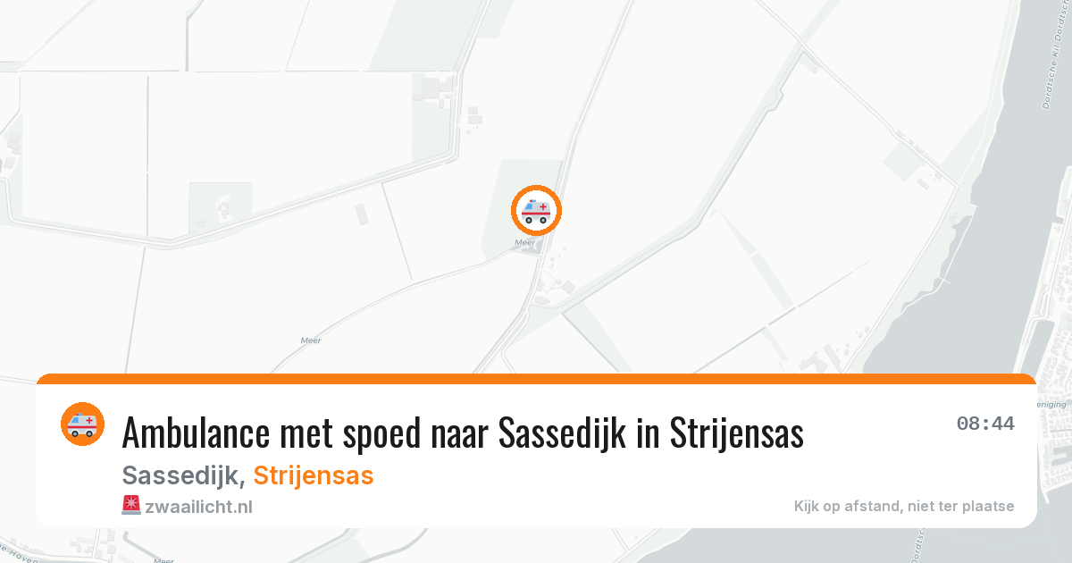 Ambulance met spoed naar Sassedijk in Strijensas — 14 jul 2026