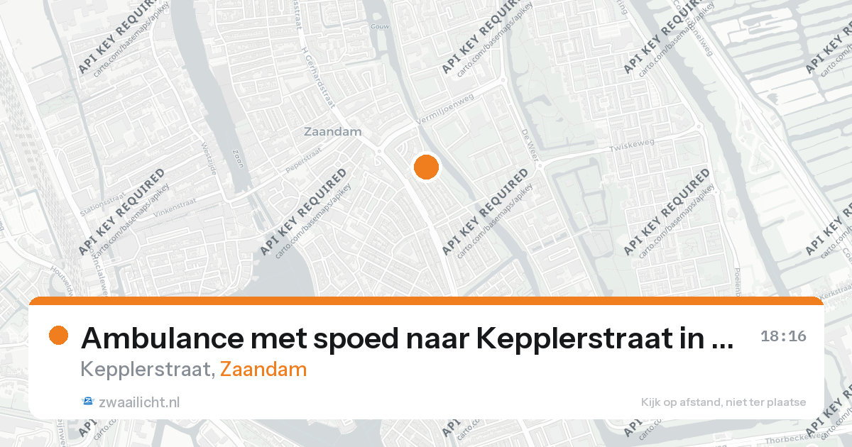 Ambulance met spoed naar Kepplerstraat in Zaandam — 26 aug 2026