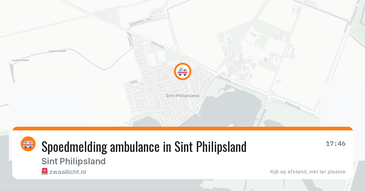 Spoedmelding ambulance in Sint Philipsland — 5 jun 2026