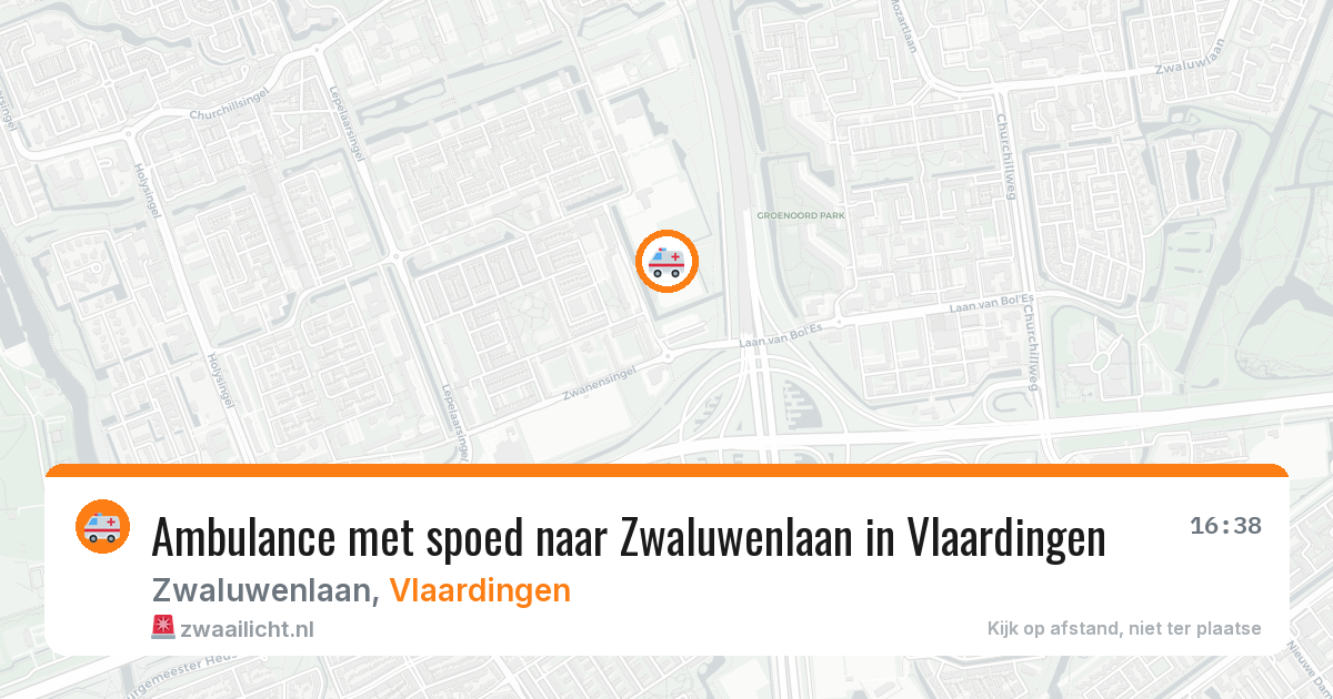 Ambulance met spoed naar Zwaluwenlaan in Vlaardingen — 30 mei 2026