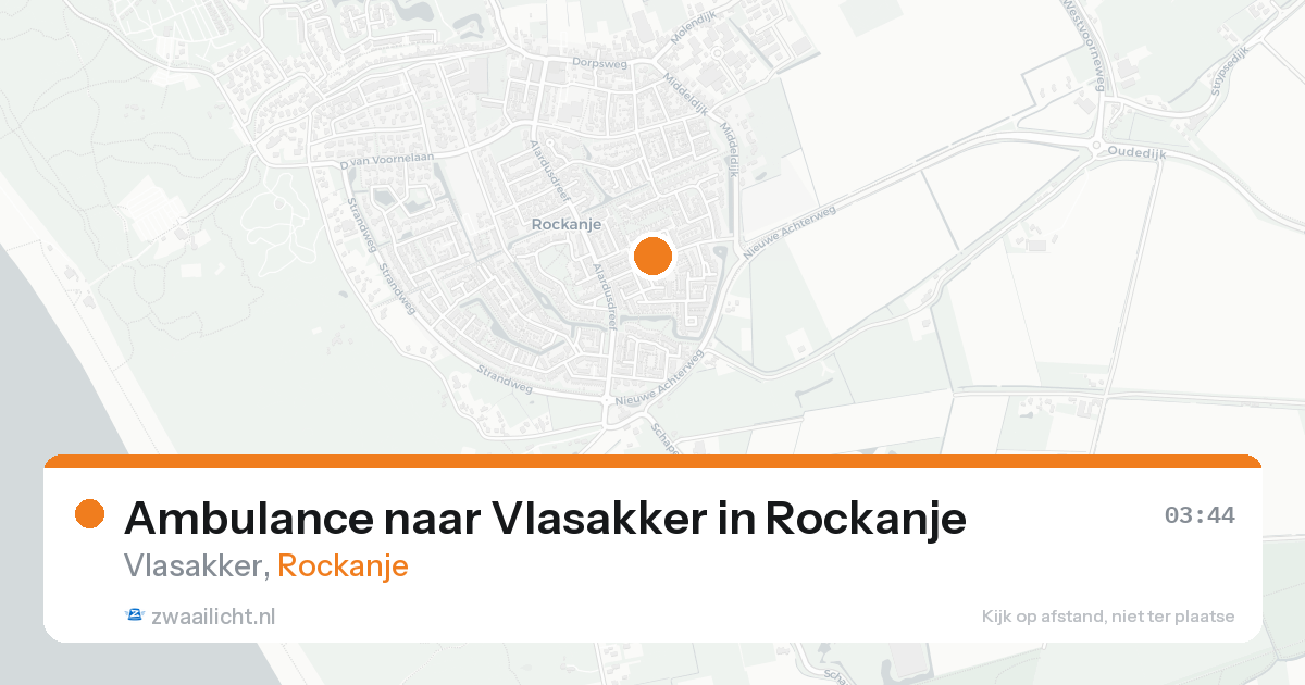Ambulance naar Vlasakker in Rockanje — 8 feb 2026