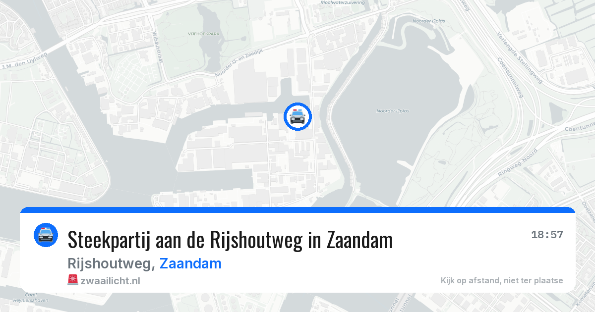 Steekpartij aan de Rijshoutweg in Zaandam — 29 mei 2026