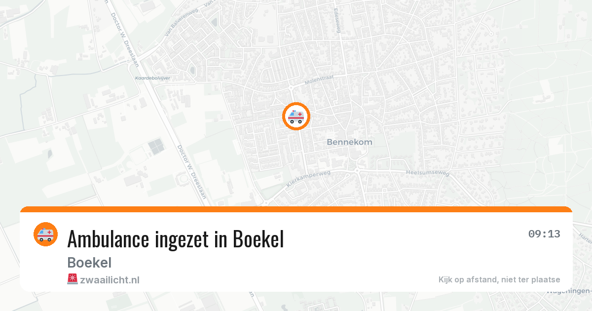 Ambulance ingezet in Boekel — 29 jan 2026