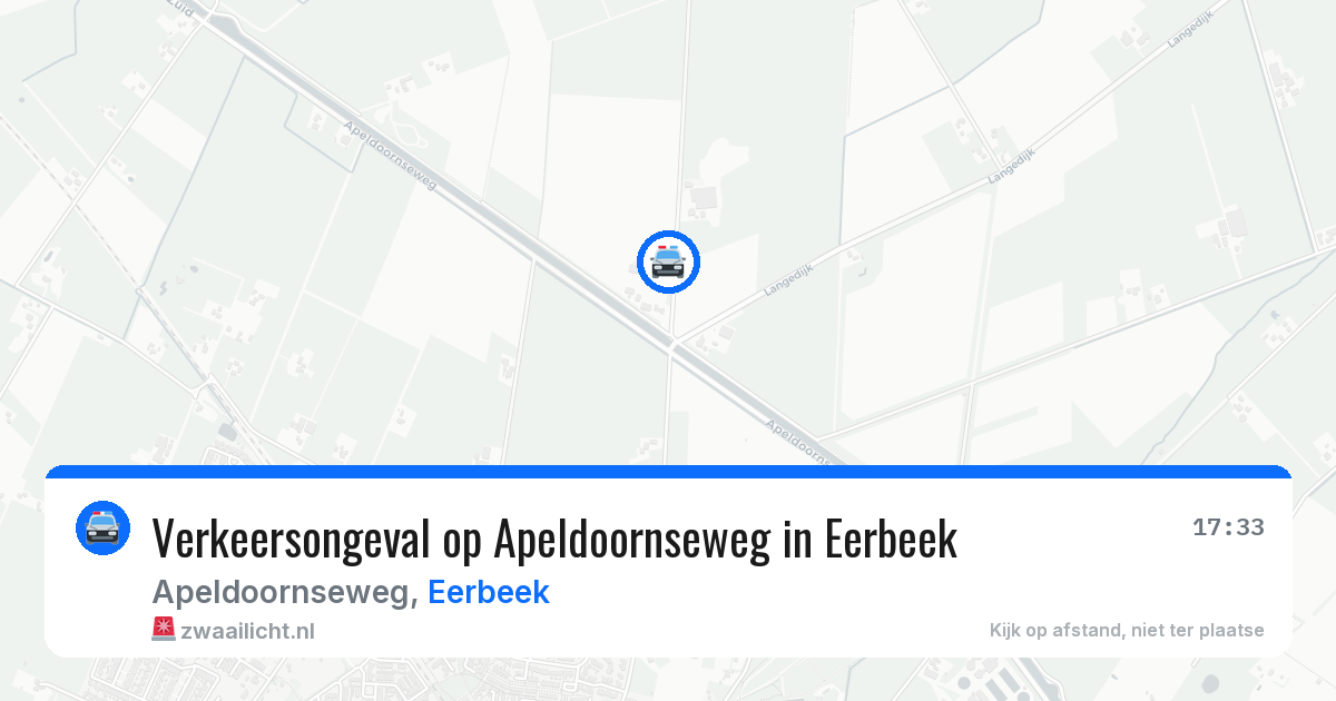 Verkeersongeval op Apeldoornseweg in Eerbeek — 10 feb 2026