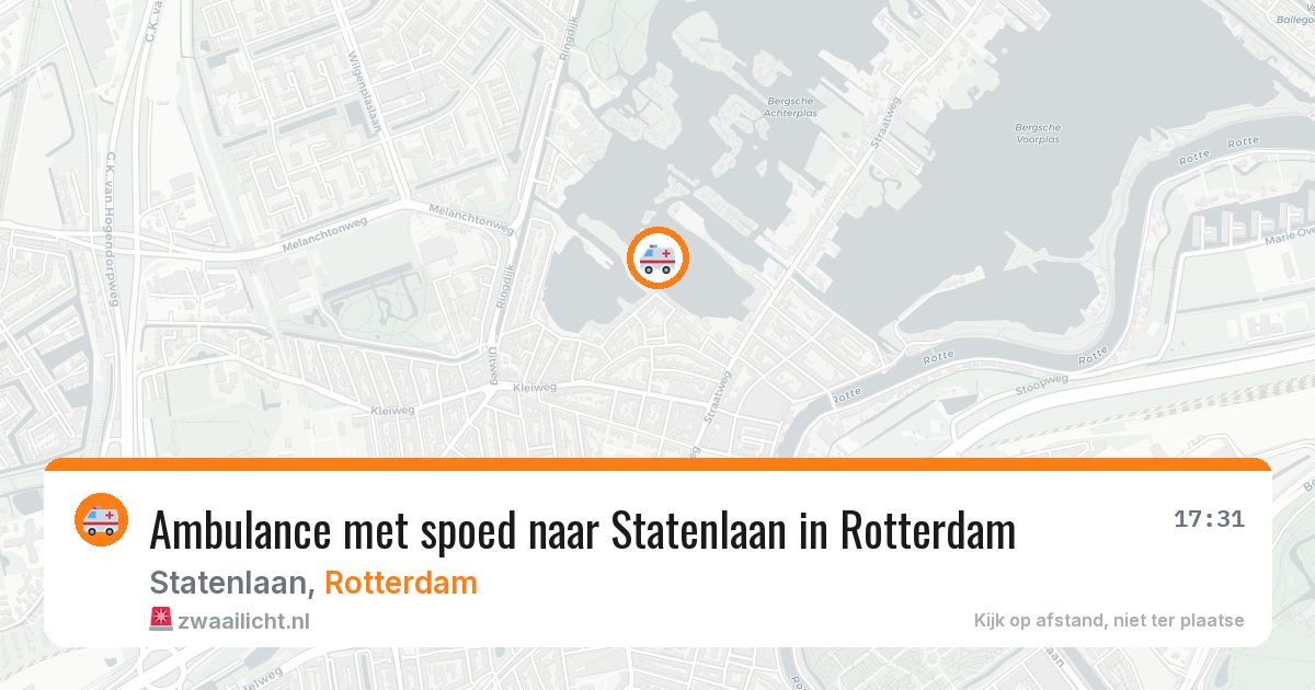 Ambulance met spoed naar Statenlaan in Rotterdam — 8 feb 2026