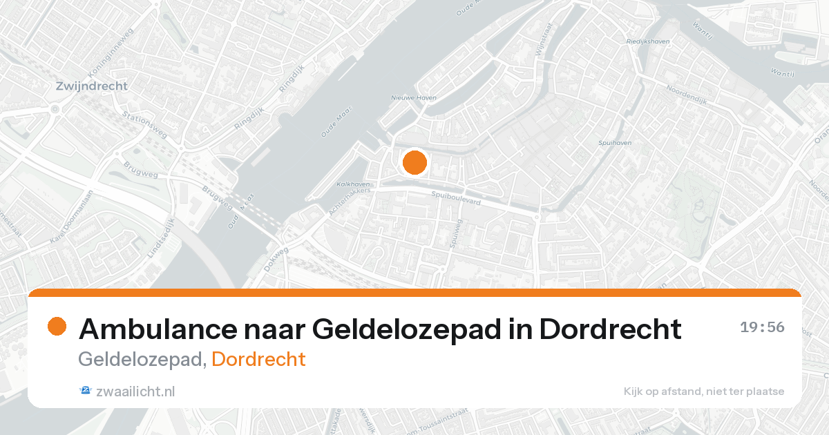 Ambulance naar Geldelozepad in Dordrecht — 20 aug 2026