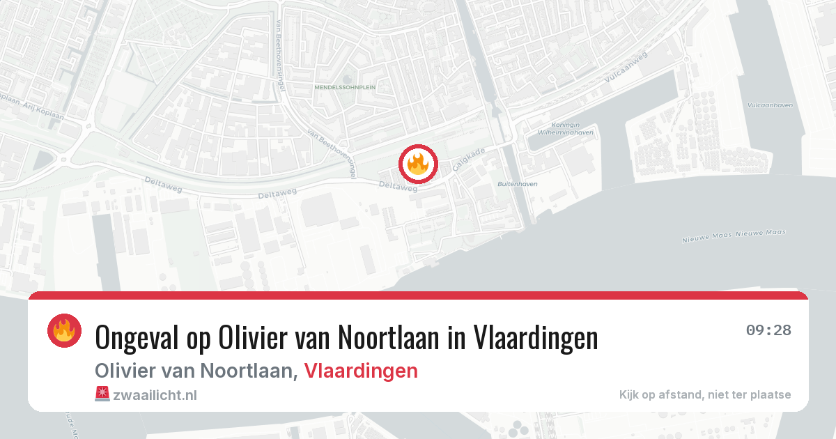 Ongeval op Olivier van Noortlaan in Vlaardingen — 13 mei 2026