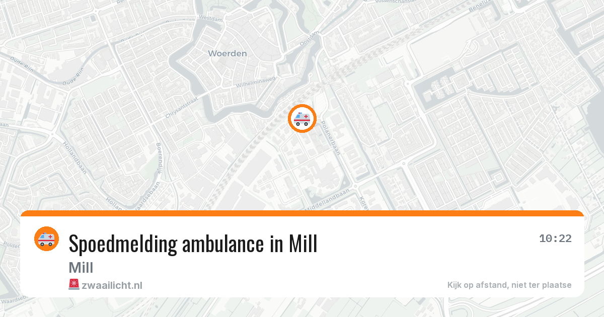 Spoedmelding ambulance in Mill — 25 jan 2026
