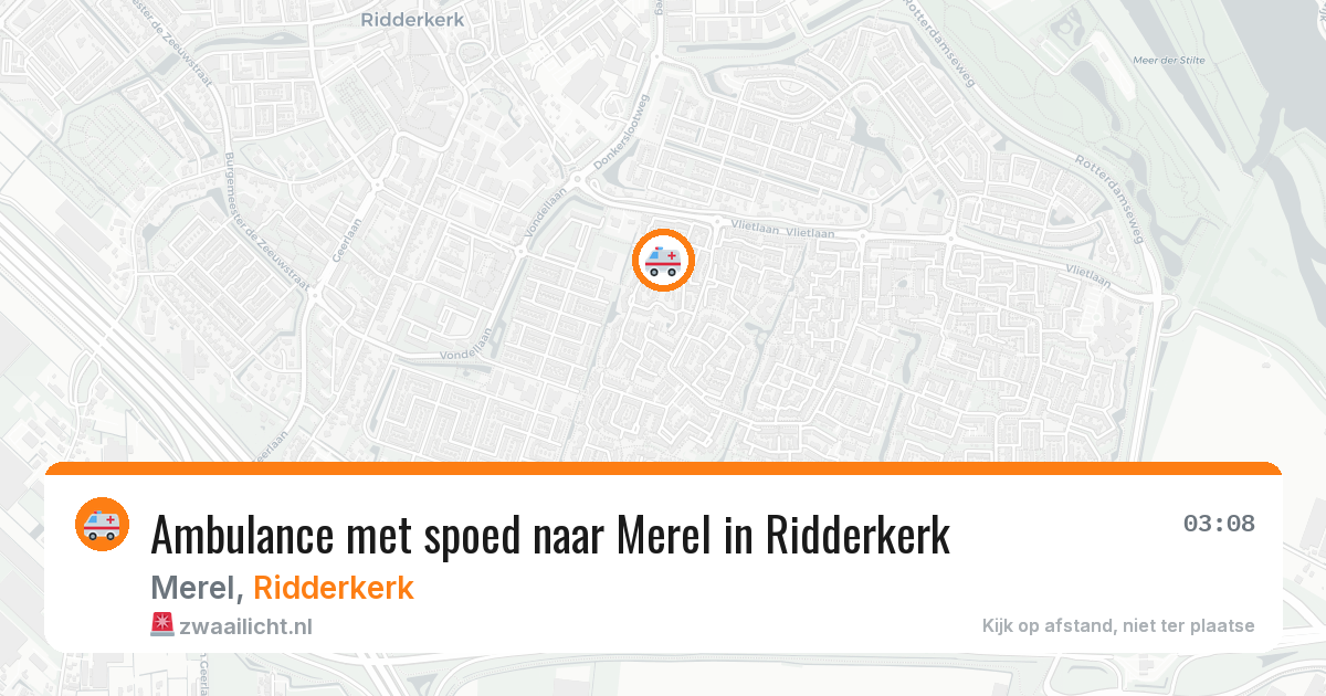 Ambulance met spoed naar Merel in Ridderkerk — 5 apr 2026