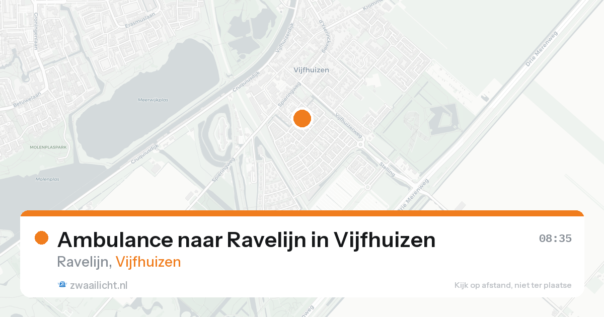 Ambulance naar Ravelijn in Vijfhuizen — 6 jun 2026