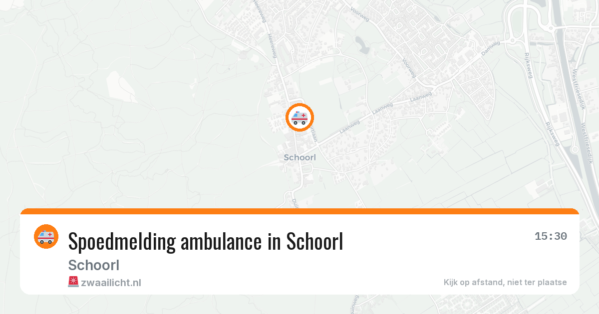 Spoedmelding ambulance in Schoorl — 5 jul 2026