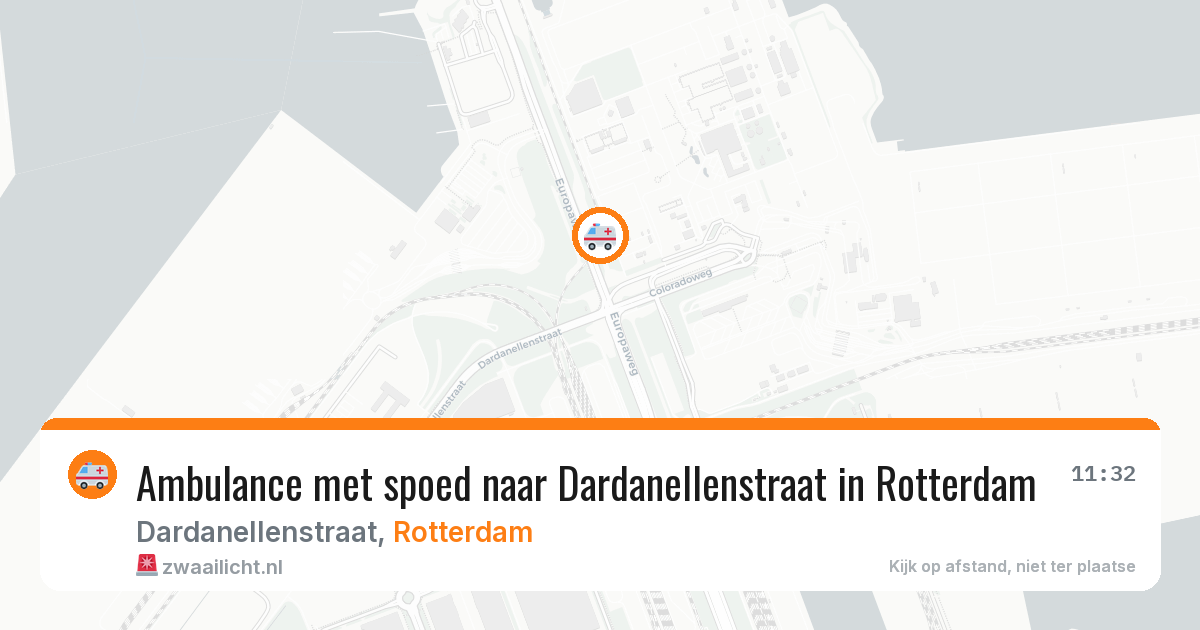 Ambulance met spoed naar Dardanellenstraat in Rotterdam — 20 mei 2026
