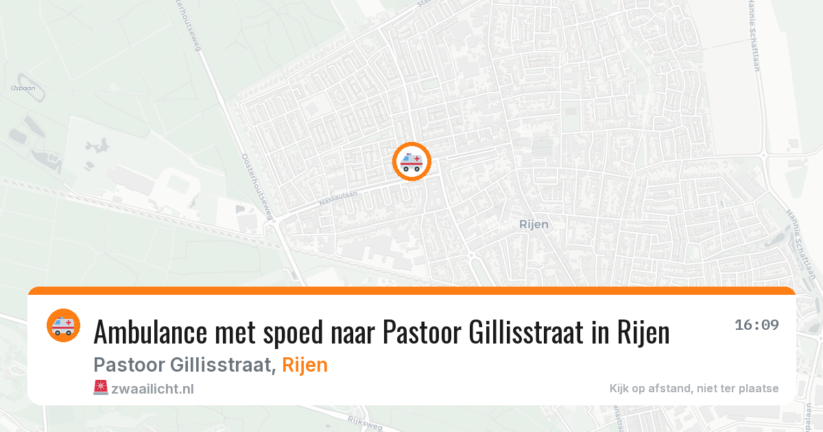 Ambulance met spoed naar Pastoor Gillisstraat in Rijen — 2 mrt 2026