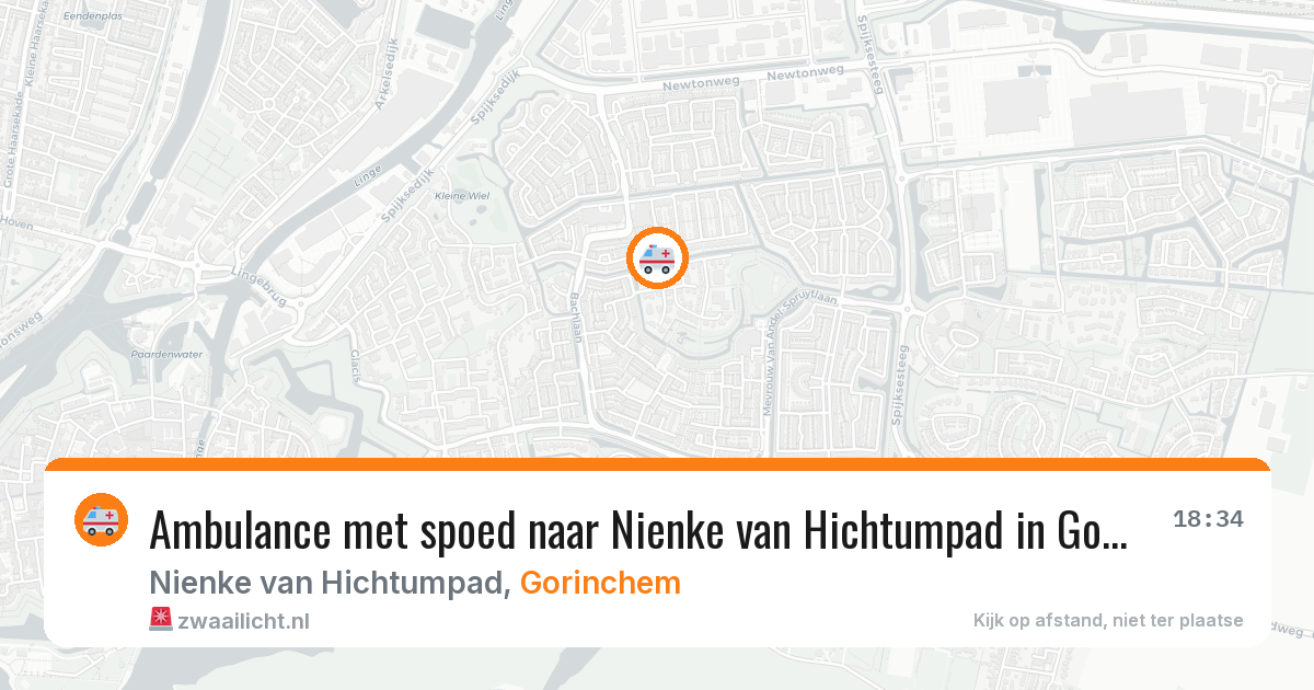 Ambulance met spoed naar Nienke van Hichtumpad in Gorinchem — 22 jun 2026
