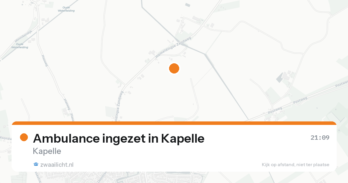 Ambulance ingezet in Kapelle — 18 aug 2026