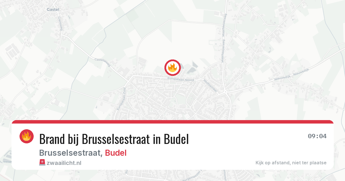 Brand bij Brusselsestraat in Budel — 7 apr 2026