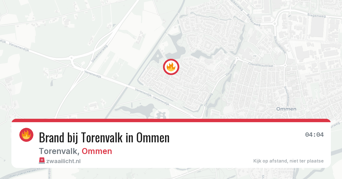Brand bij Torenvalk in Ommen — 27 jul 2026