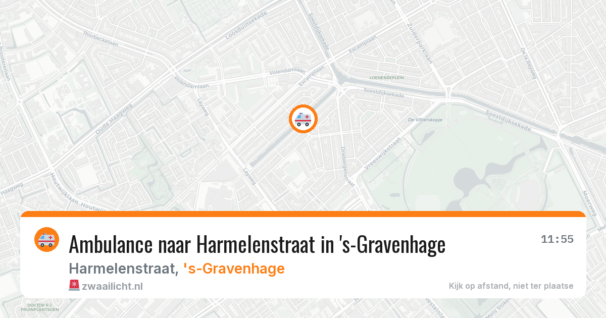 Ambulance naar Harmelenstraat in 's-Gravenhage — 31 jul 2026