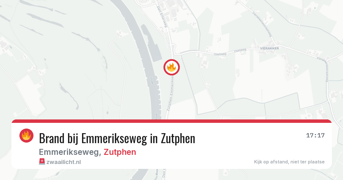 Brand bij Emmerikseweg in Zutphen — 2 aug 2026