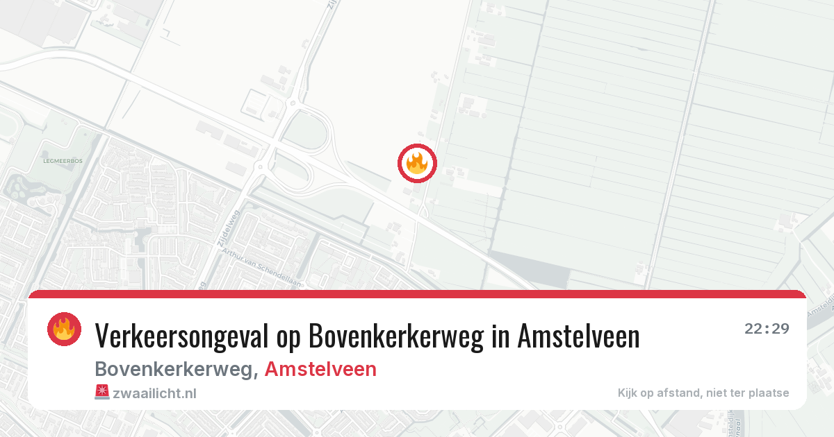Verkeersongeval op Bovenkerkerweg in Amstelveen — 1 apr 2026