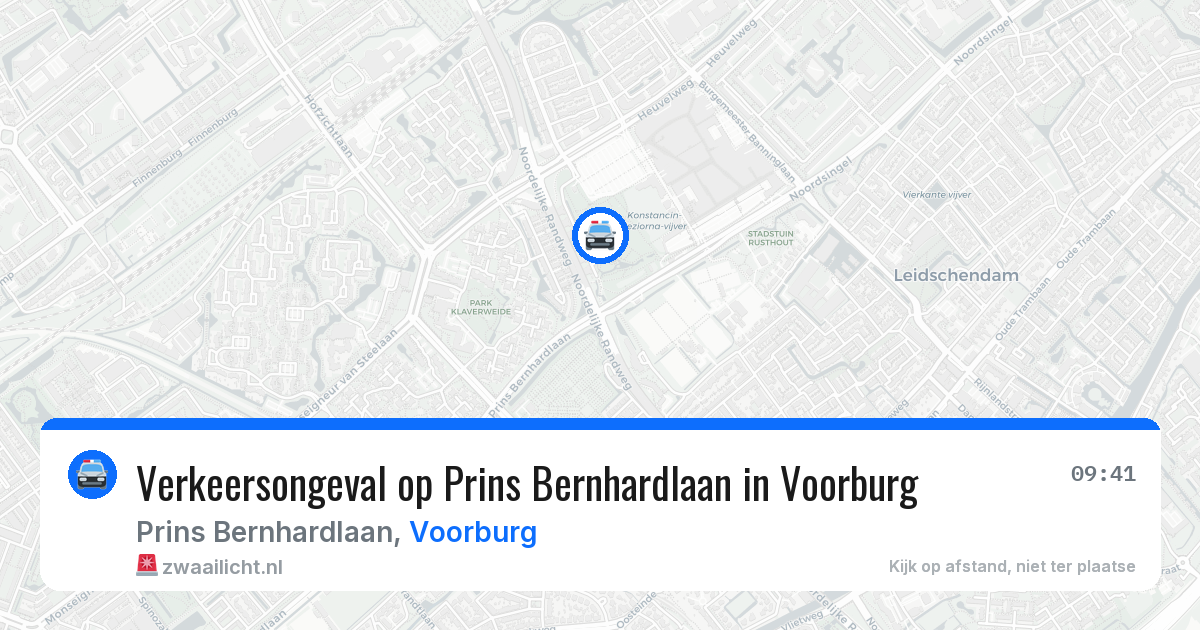 Verkeersongeval op Prins Bernhardlaan in Voorburg — 21 mei 2026