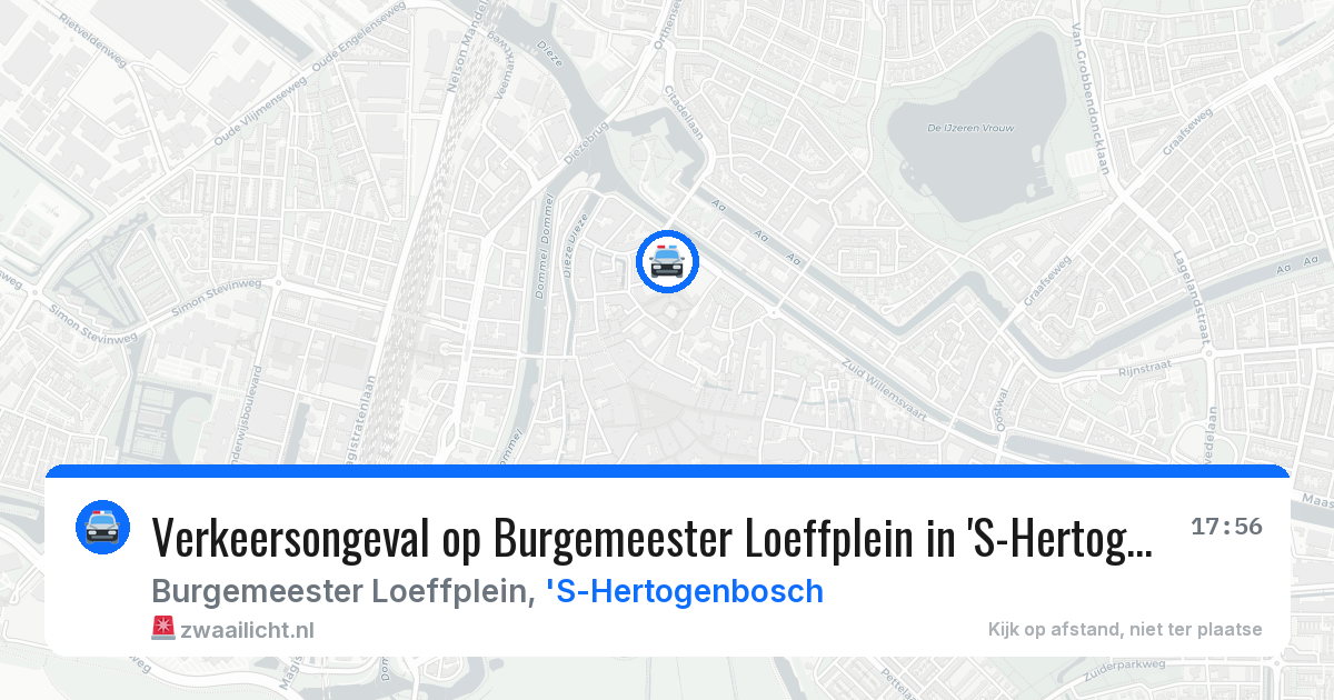 Verkeersongeval op Burgemeester Loeffplein in 'S-Hertogenbosch — 23 apr 2026