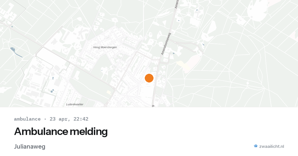 Ambulance melding — 23 apr 2026