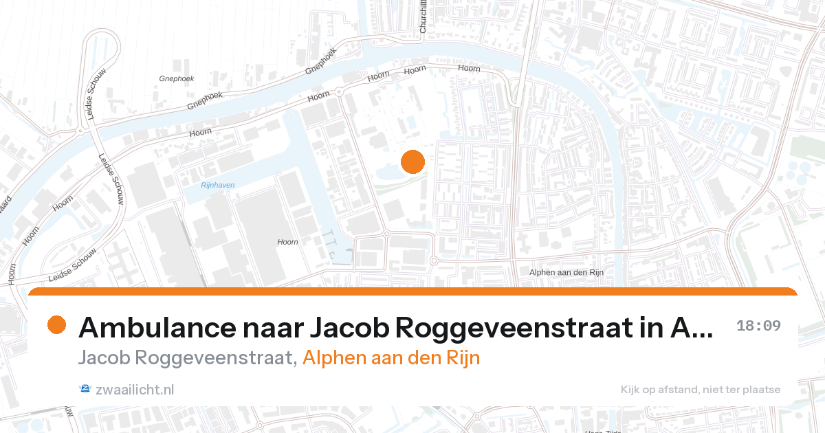 Ambulance naar Jacob Roggeveenstraat in Alphen aan den Rijn — 3 mei 2026