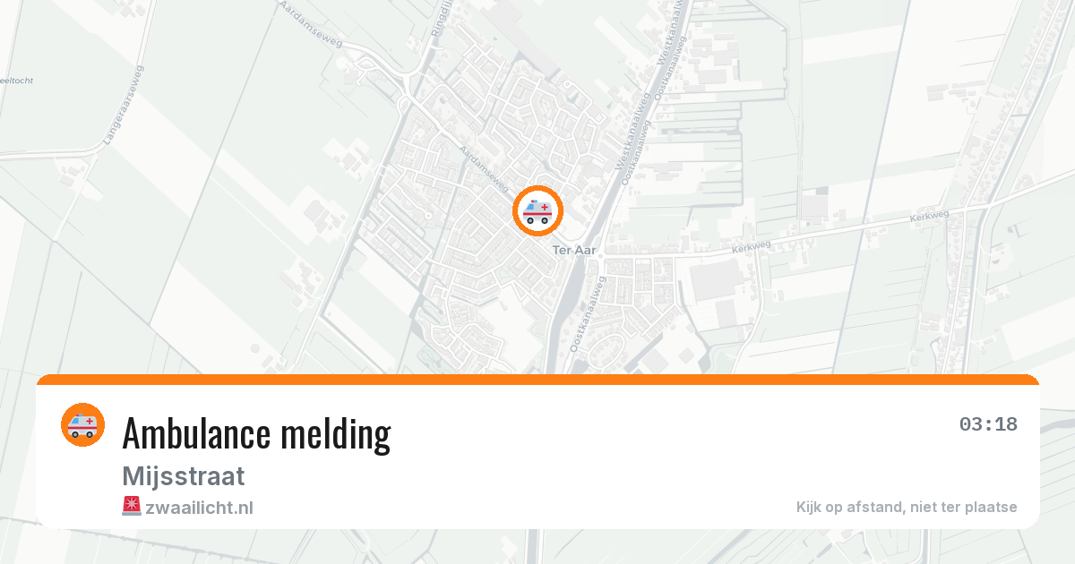 Ambulance melding — 30 jul 2026