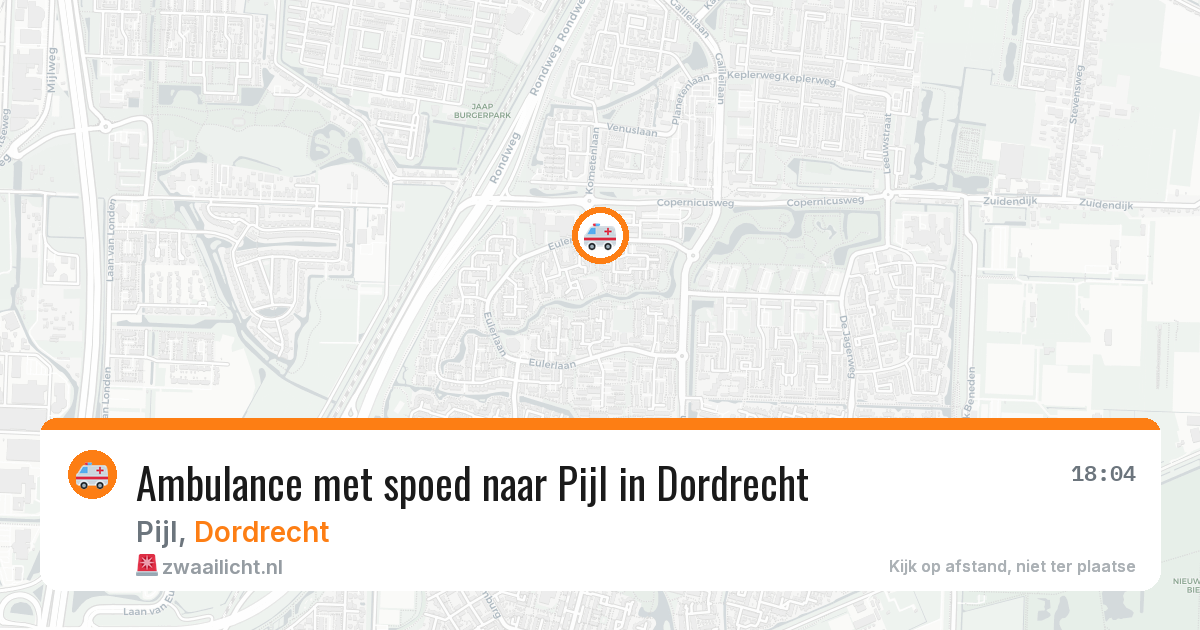 Ambulance met spoed naar Pijl in Dordrecht — 17 jun 2026