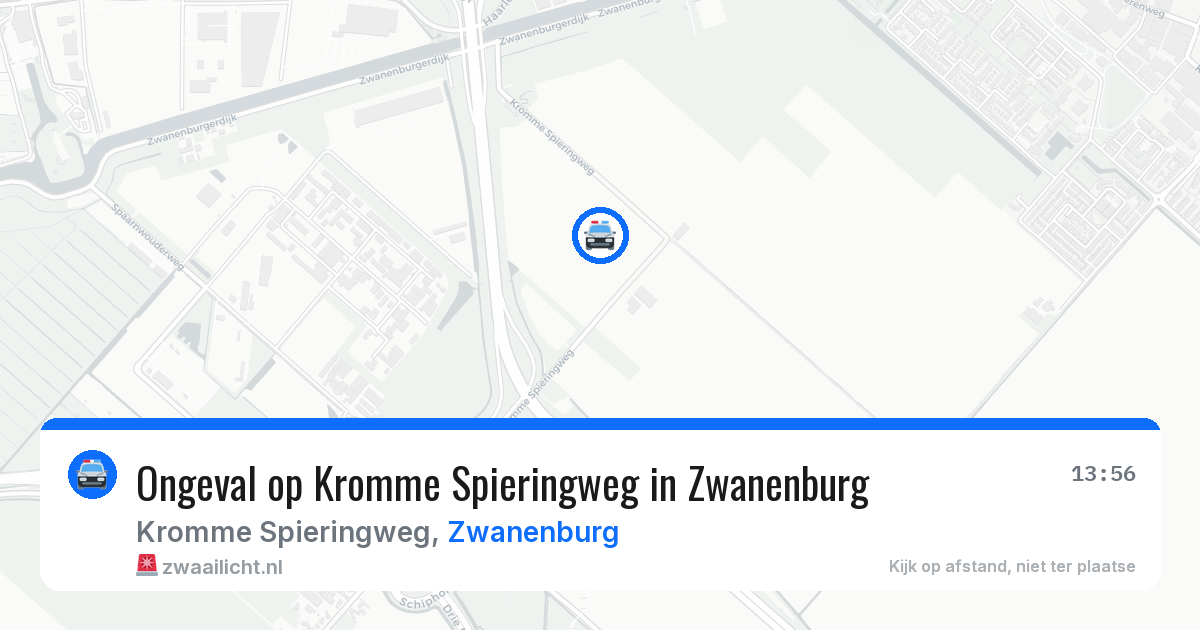 Ongeval op Kromme Spieringweg in Zwanenburg — 26 apr 2026