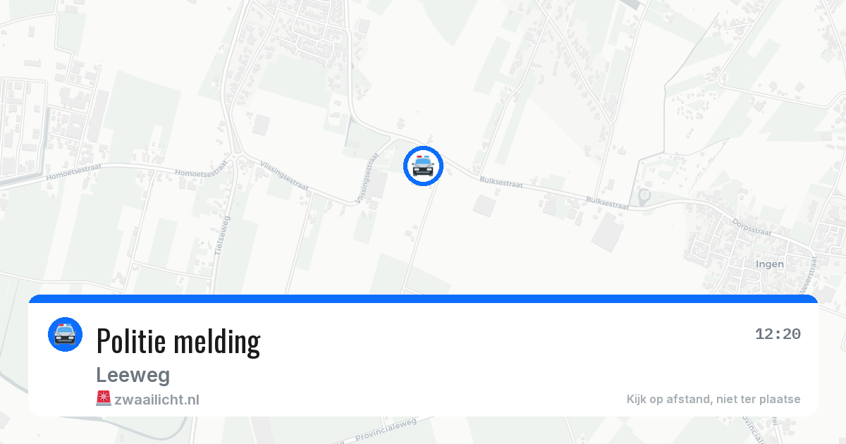 Politie melding — 22 mrt 2026
