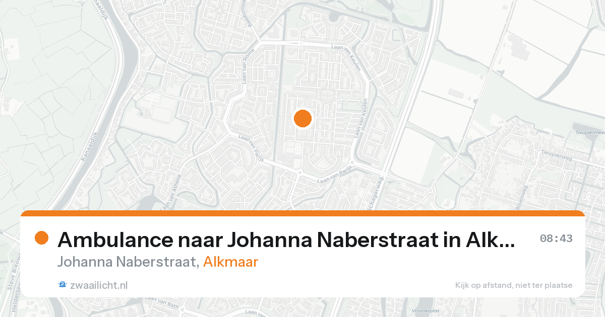 Ambulance naar Johanna Naberstraat in Alkmaar — 31 jan 2026