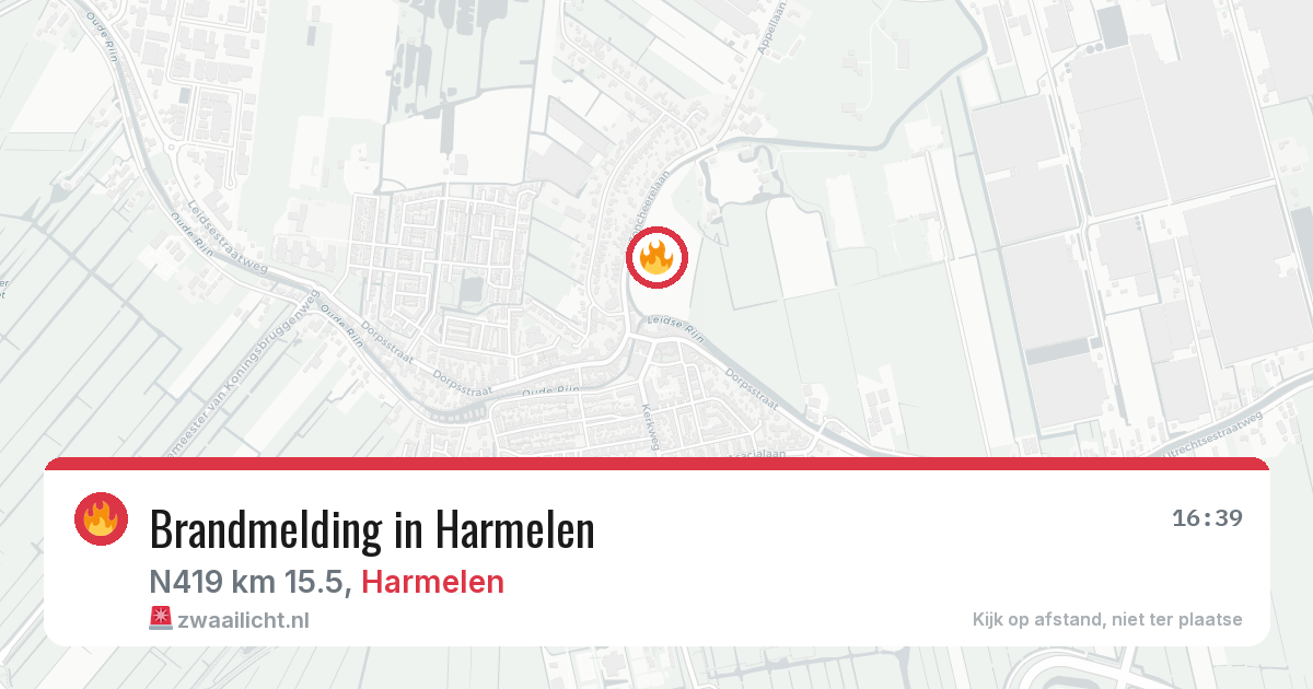 Brandmelding in Harmelen — 20 mrt 2026
