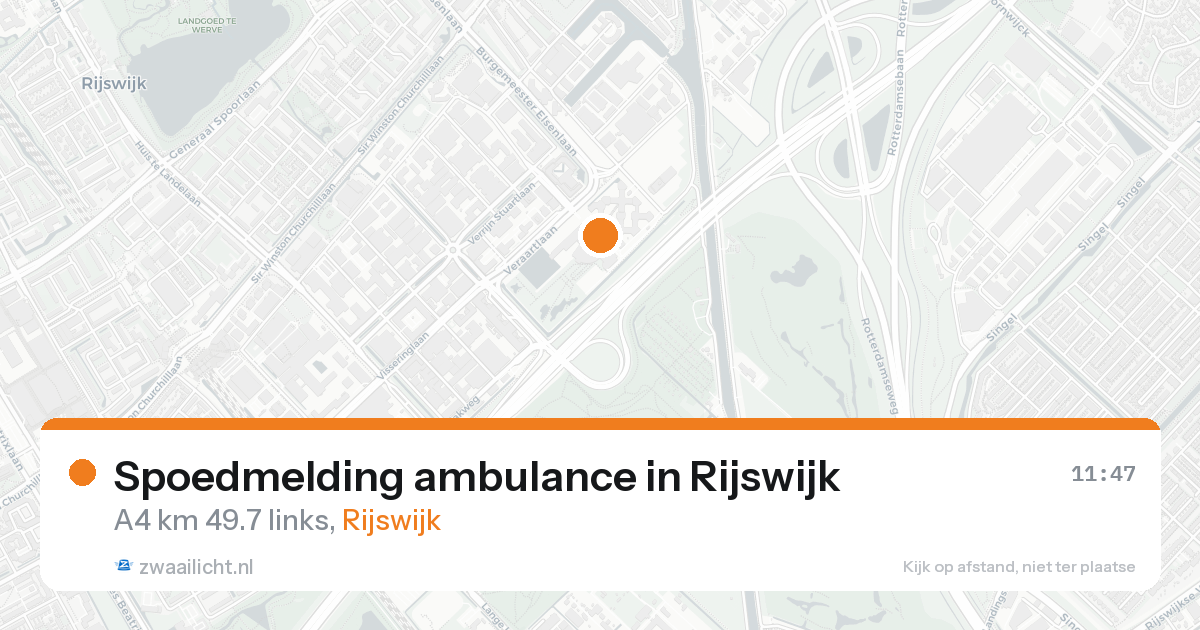Spoedmelding ambulance in Rijswijk — 20 aug 2026