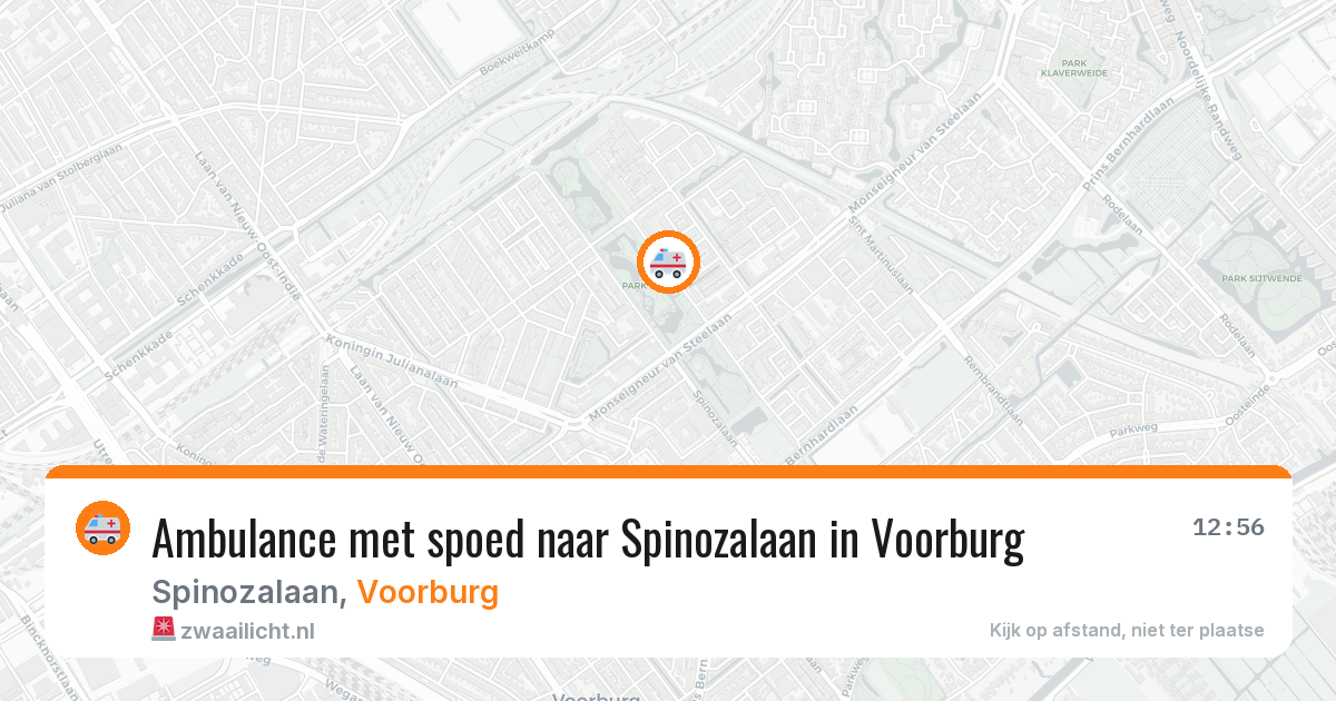 Ambulance met spoed naar Spinozalaan in Voorburg — 11 aug 2026