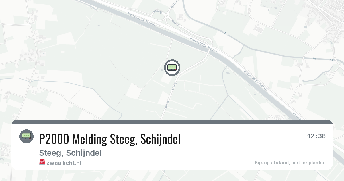 P2000 Melding Steeg, Schijndel — 10 aug 2026