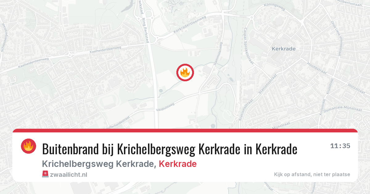 Buitenbrand bij Krichelbergsweg Kerkrade in Kerkrade — 2 aug 2026