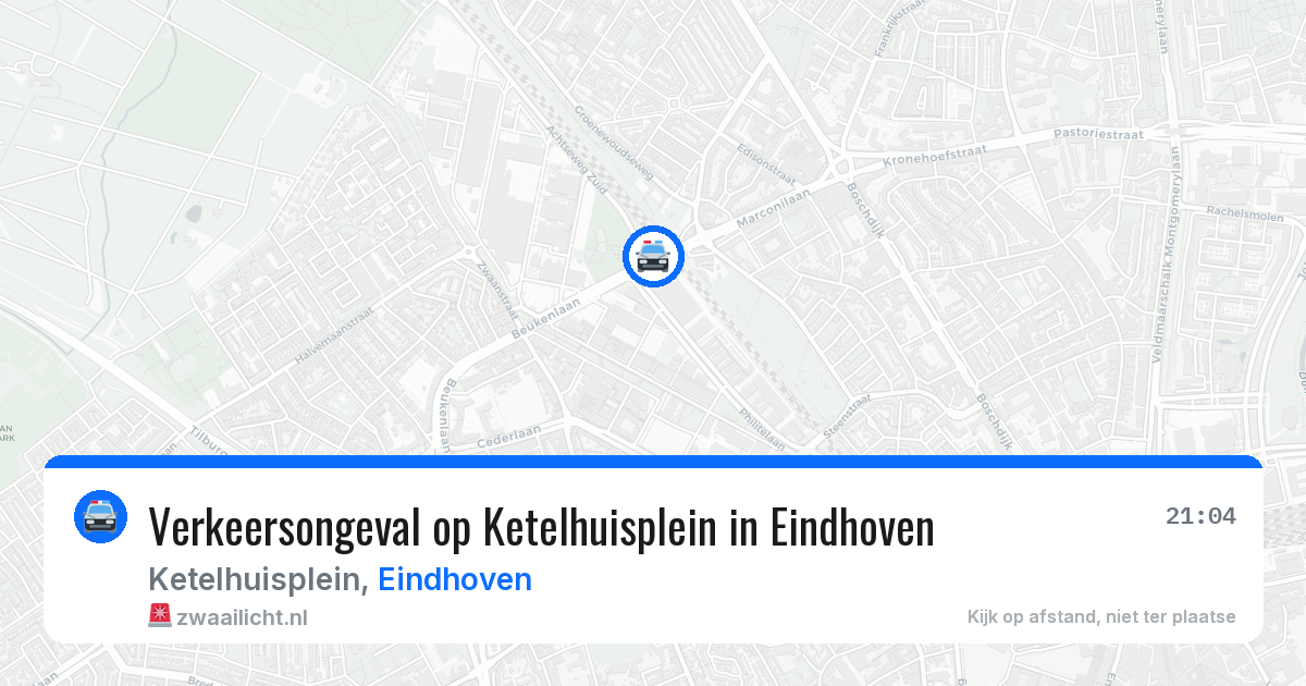 Verkeersongeval op Ketelhuisplein in Eindhoven — 25 mei 2026