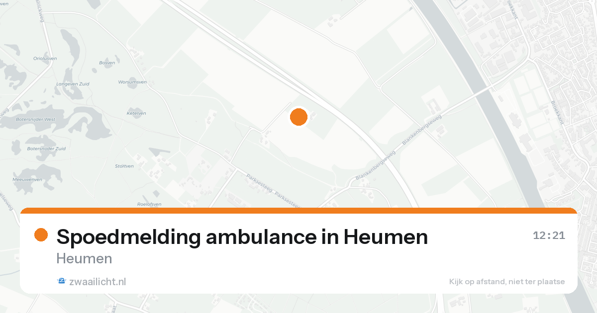 Spoedmelding ambulance in Heumen — 31 jan 2026