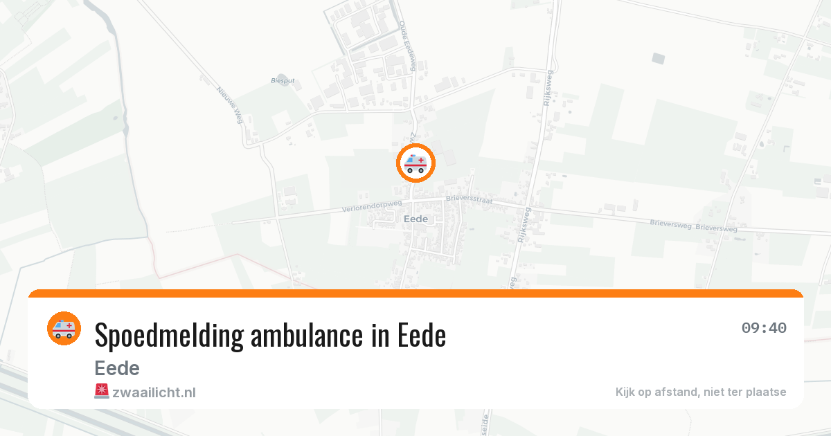 Spoedmelding ambulance in Eede — 16 apr 2026