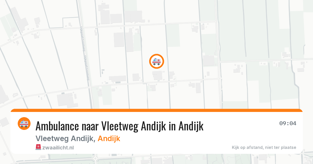 Ambulance naar Vleetweg Andijk in Andijk — 7 aug 2026