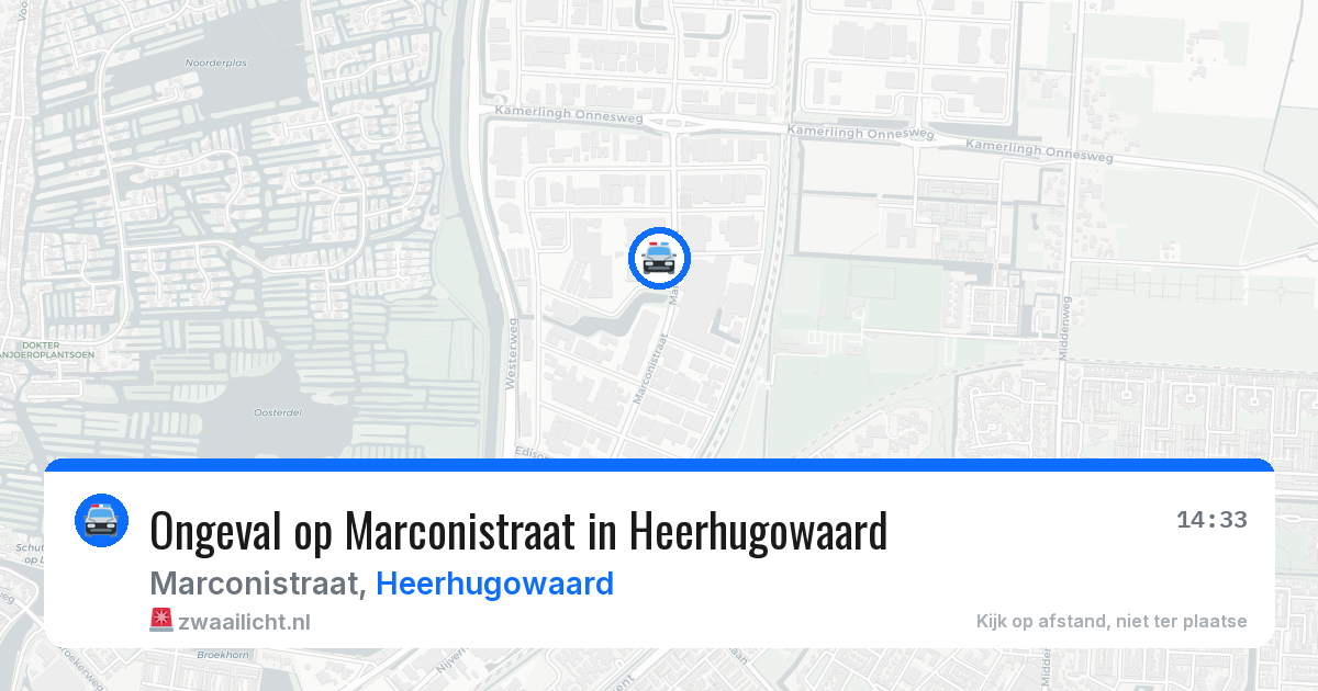 Ongeval op Marconistraat in Heerhugowaard — 11 mei 2026