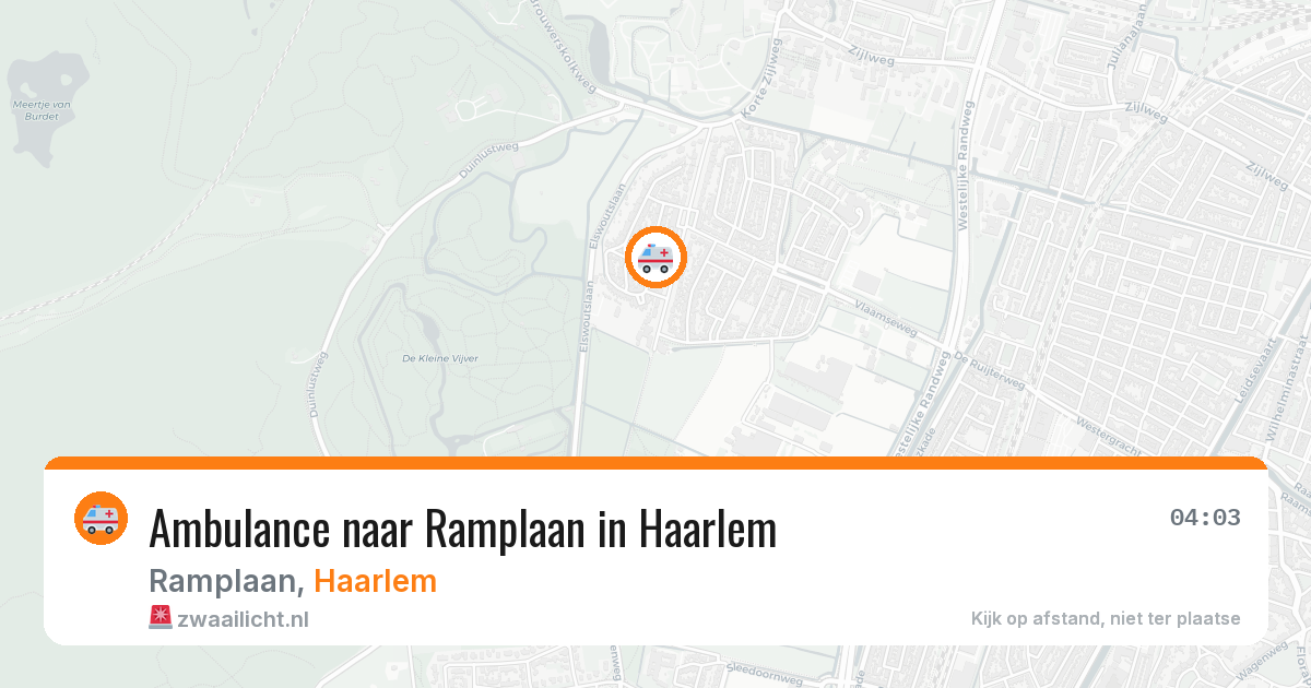 Ambulance naar Ramplaan in Haarlem — 12 mei 2026
