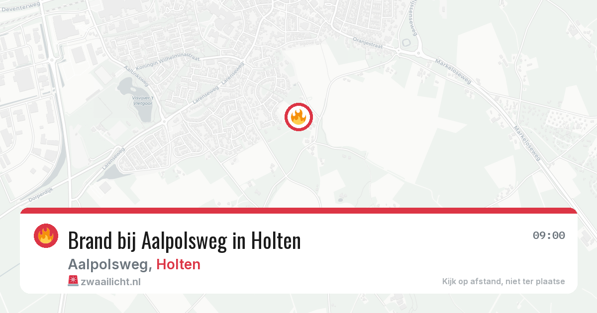 Brand bij Aalpolsweg in Holten — 12 jul 2026