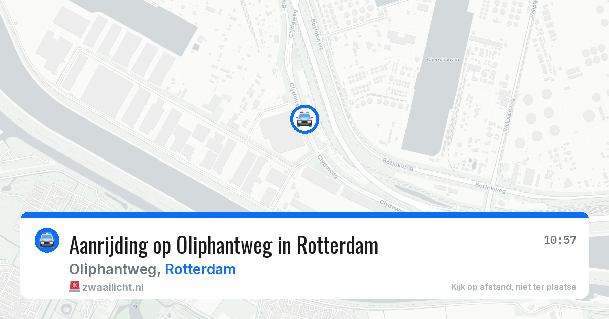Aanrijding op Oliphantweg in Rotterdam — 29 jun 2026